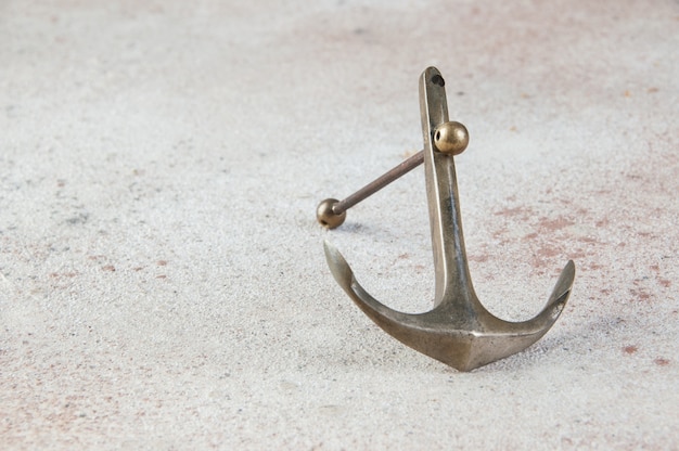 Brass anchor on concrete