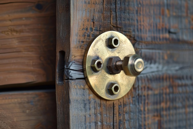 Photo brass washer for door hinge essential for hardware installation