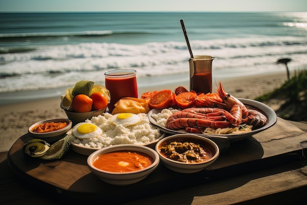 Brazilian beachside eats food photography