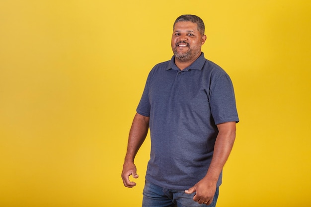 Brazilian black man adult smiling looking at camera