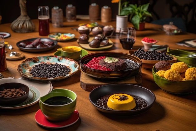 Brazilian gastronomic abundance in colors and flavors generative IA