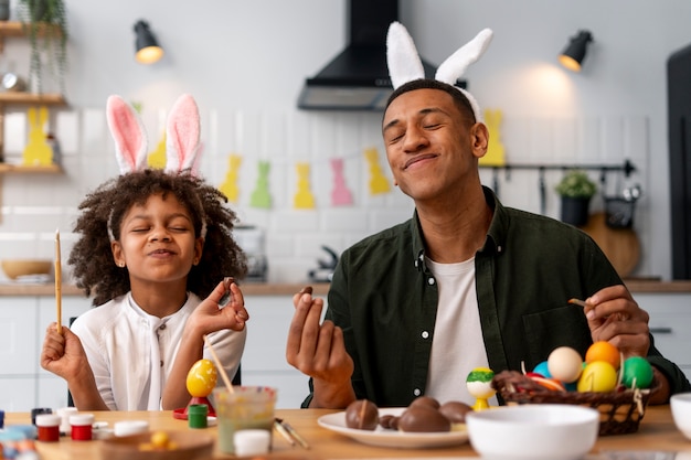 Brazilian people celebrating easter