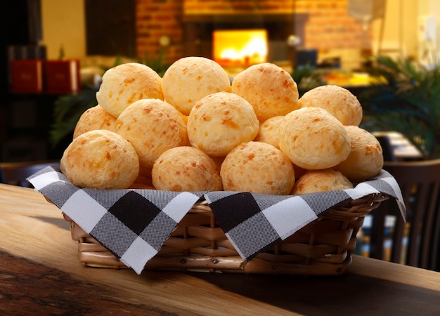 Photo brazilian snack cheese bread