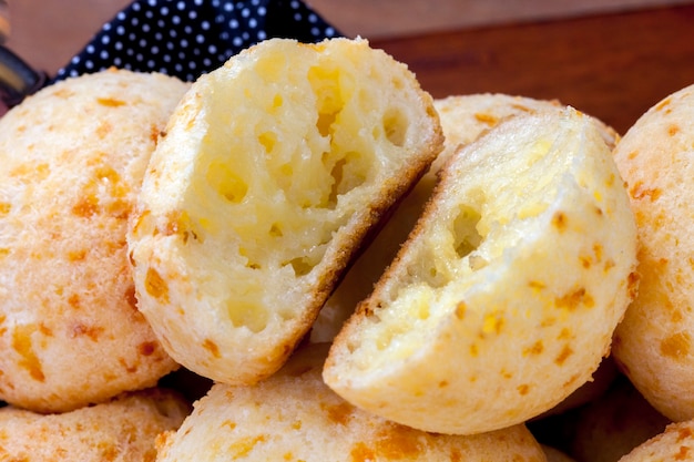 Brazilian snack, traditional cheese bread from Minas Gerais - pao de queijo