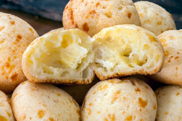 Brazilian snack, traditional cheese bread from Minas Gerais - pao de queijo