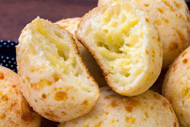 Brazilian snack, traditional cheese bread from Minas Gerais - pao de queijo