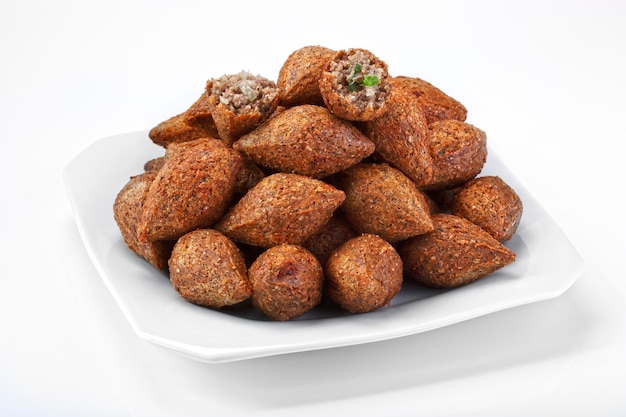 Brazilian snack traditional savory coxinha pie pastel kibbeh