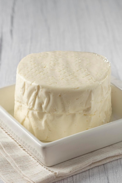 Brazilian Traditional white cheese known as queijo minas