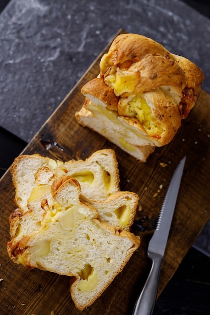 Bread in a coffee shop