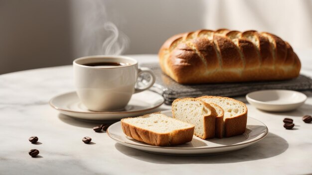 bread and coffee