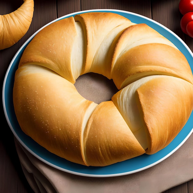 Bread Crescent Rolls generative art by AI