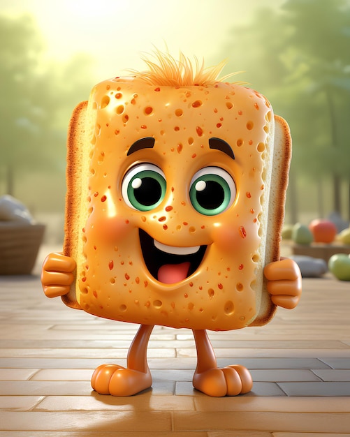 Bread Elf Cute Cartoon Shape Simple Design Animation