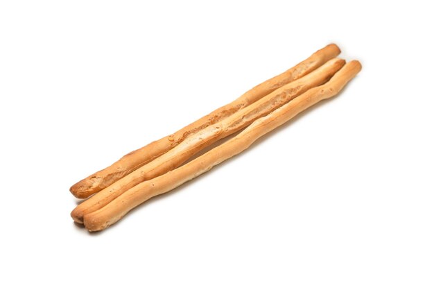 Bread sticks isolated on white background