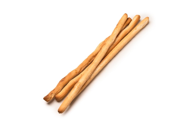 Bread sticks isolated on white background