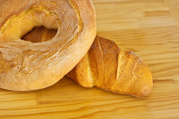 Bread in a table