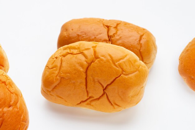 Bread on a white background.