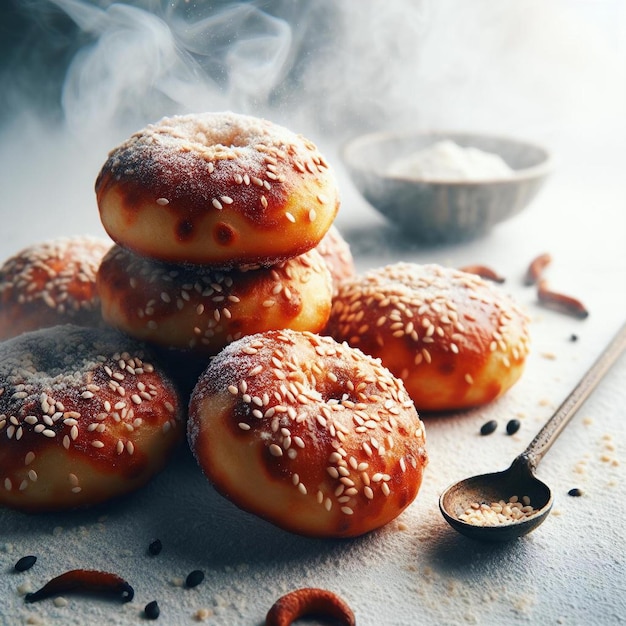 Bread with sesame