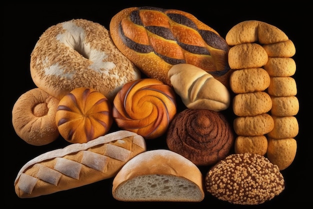 Breads Brazilian breads of various varieties bakery items