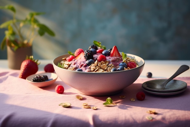 Breakfast Bowl Filled Cereal Granola