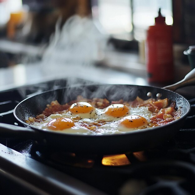 Photo breakfast cooking methods