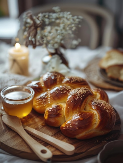 Breakfast on a table