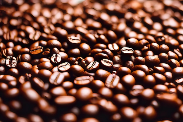 Breakfast with a Gourmet Touch Roasted Coffee Beans Generative AI