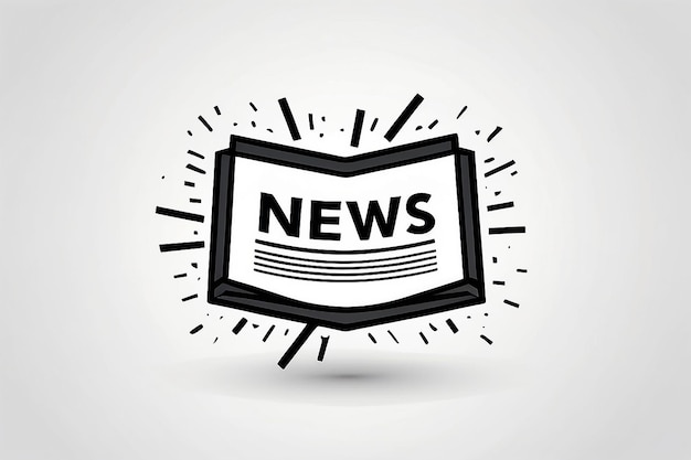 Breaking news Isolated vector icon Sign of main news on white background