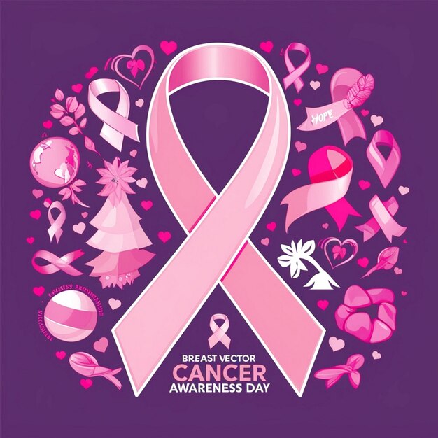 Photo breast cancer awareness day vector art