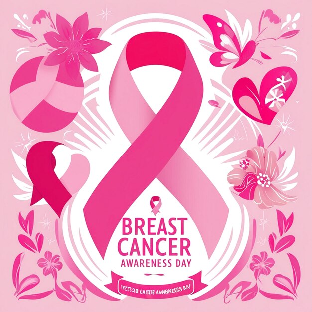 Photo breast cancer awareness day vector art