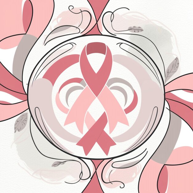 Photo breast cancer awareness month concept