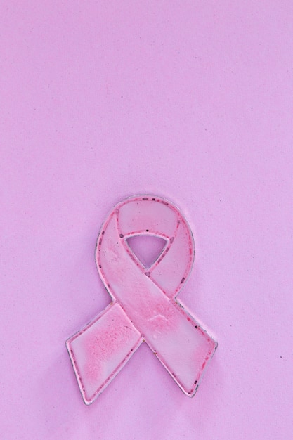 Photo breast cancer awareness month, pink ribbon