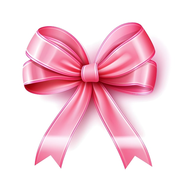 breast cancer awareness ribbon on white background