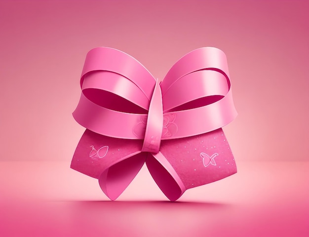 Breast Cancer Awareness with ribbon