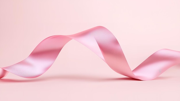 Photo breast cancer background pink ribbon