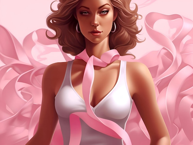 Breast Cancer Wariness Month illustration