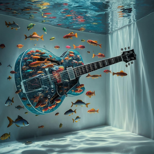 Photo a breathtaking 3d render of a conceptual art paint of world music day