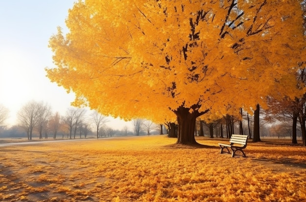 Breathtaking autumn scene