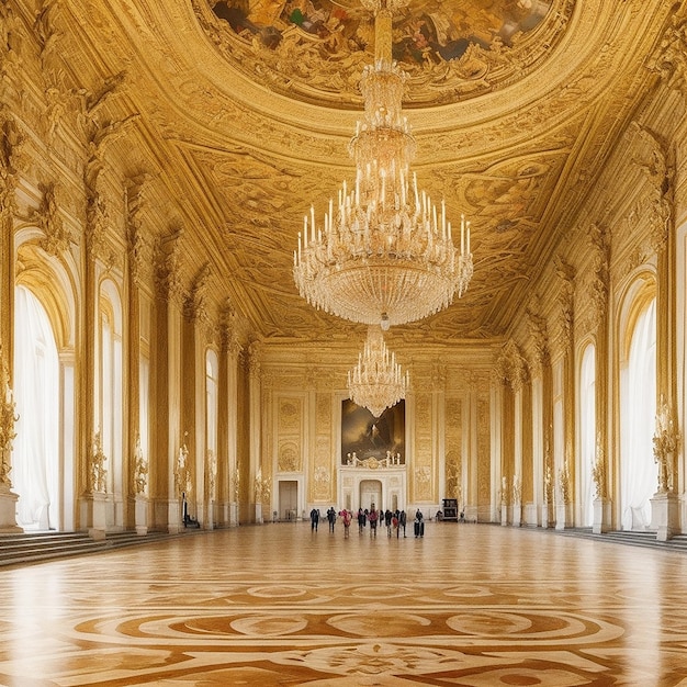 breathtaking beauty of the Palace of Versailles in France ai image