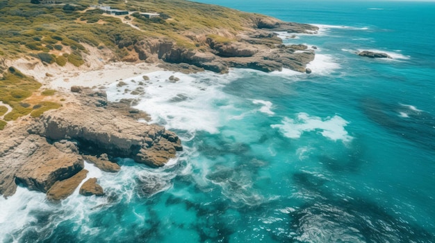 Breathtaking Coastal Scenery Sandy Shores Cliffs and Lush Vegetation