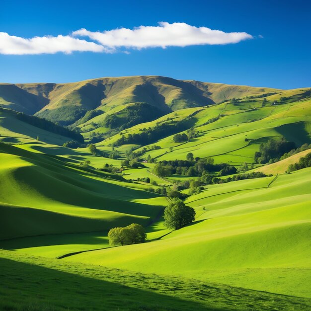 Photo breathtaking green landscape photos showcasing verdant beauty