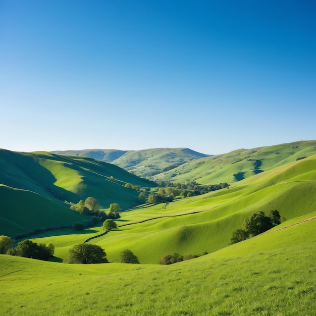 Photo breathtaking green landscape photos showcasing verdant beauty