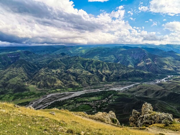 Breathtaking mountain view in Dagestan Caucasus Russia 2021