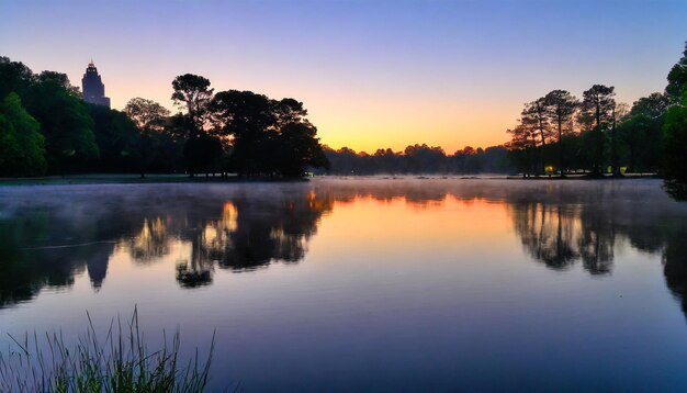 A Breathtaking Park Sunrise