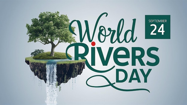 A breathtaking promotional illustration of World Rivers Day