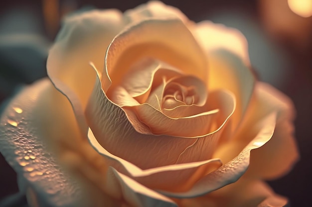 A breathtaking rose flower captured in detail through a close shot view