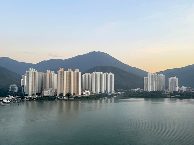 Breathtaking view of cable car Ngong Ping 360 at Lantau Island Hong Kong to see countryside