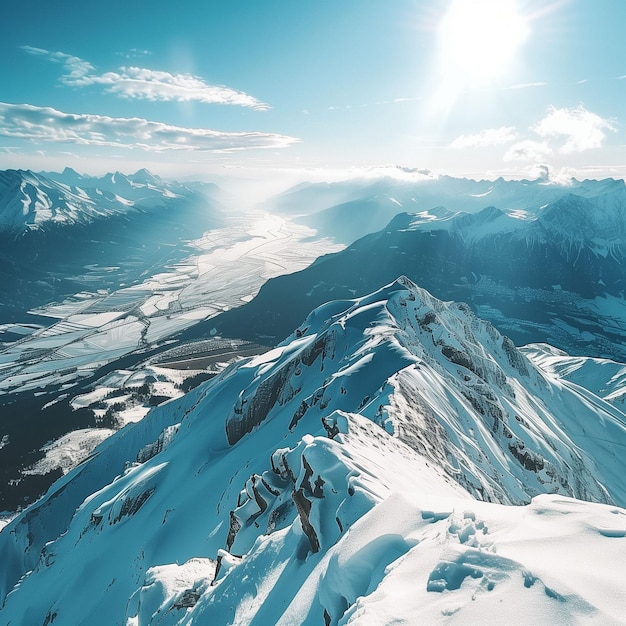 a breathtaking view from the top of mountain