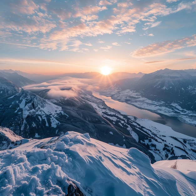 a breathtaking view from the top of mountain