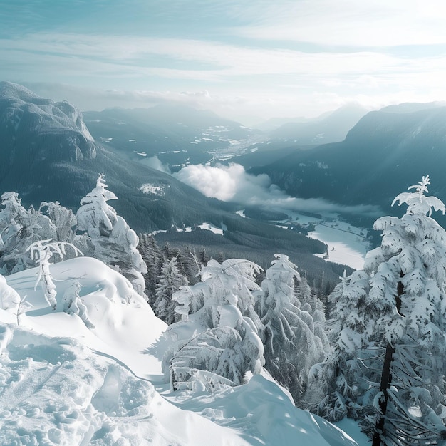 a breathtaking view from the top of mountain