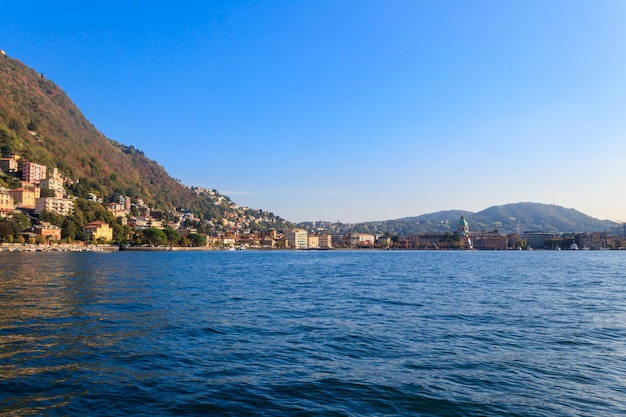 Breathtaking view of Lake Como Lombardy Italy